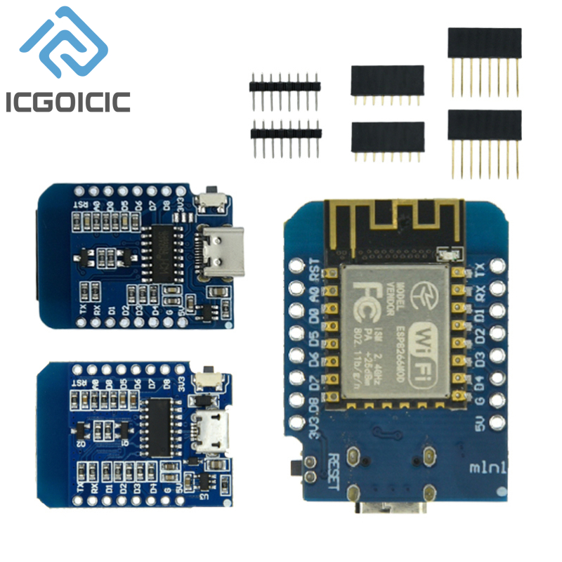 Wemos D1 - Placa de Desenvolvimento D1 Mini-NodeMcu, Bytes