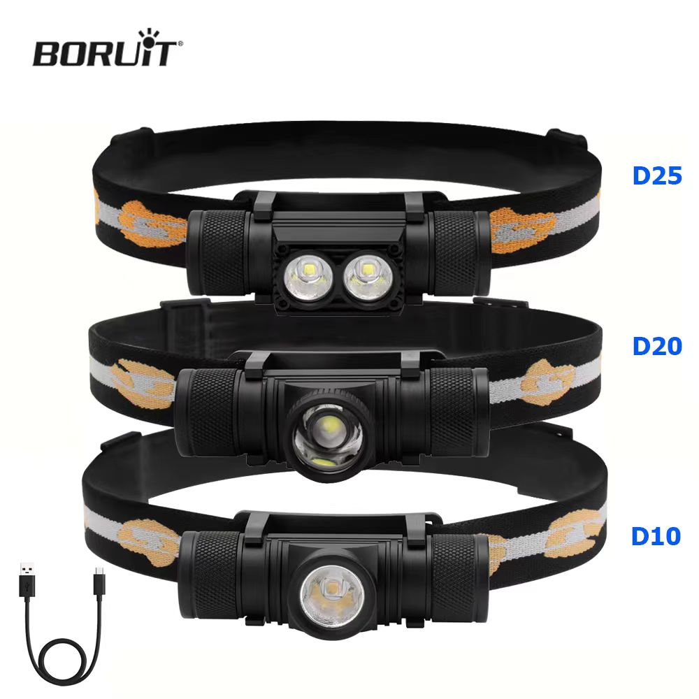Lolin D32 - Boruit-poderoso farol de LED, bateria 18650,