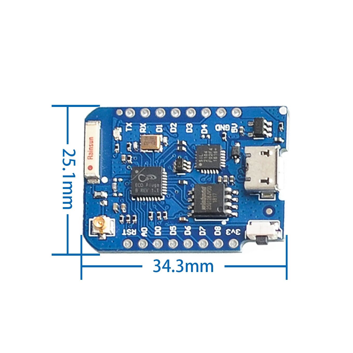 WEMOS-Conector Antena Externa, - D1 Mini Pro avaliação e preço