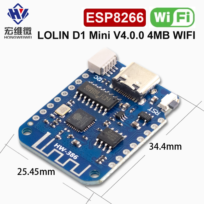 WEMOS D1 Mini V4.0.0 TYPE-C US - Nodemcuv2 avaliação e preço