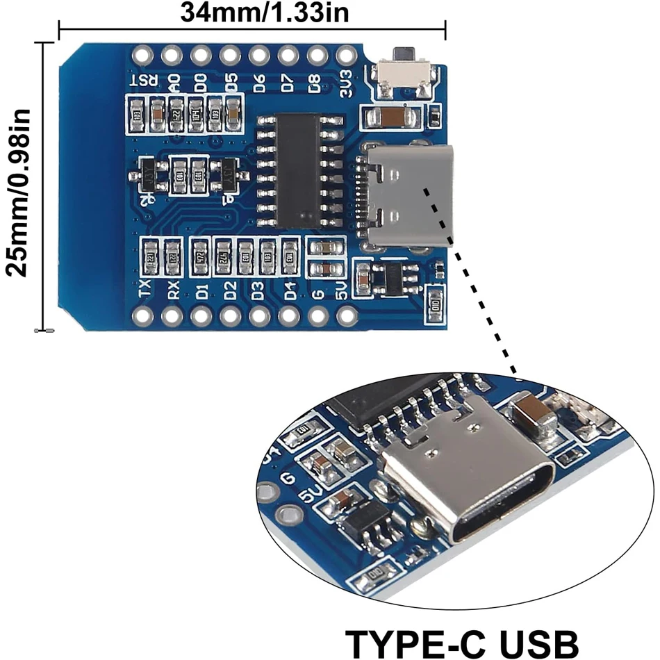Esp8266 ESP-12F mini d1 nodemc - Nodemcuv2 avaliação e preço